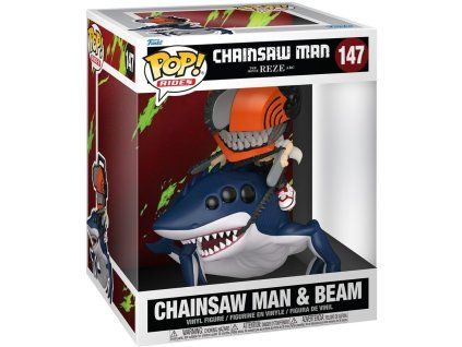 Funko POP! 147 Rides: Chainsaw Man - Chainsaw Man & Beam