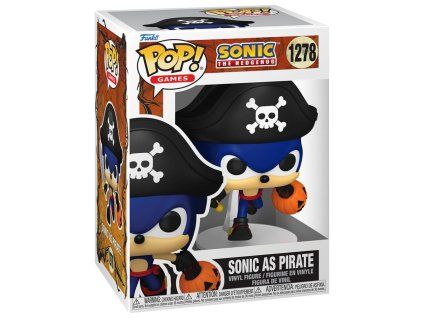 Funko POP! 1278 Games: Sonic The Hedgehog - Sonic As Pirate