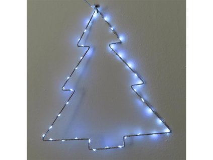 LED světelná dekorace ve tvaru vánočního stromečku (USB nebo AA baterie)