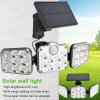 Three head LED Solar Motion Sensor Wall Light (11)