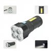 Přenosná LED COB svítilna se 4 režimy svícení