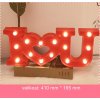 Svítící nápis I love you z LED