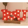 Svítící nápis I love you z LED
