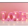 Svítící nápis LOVE z LED