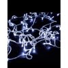 100 LED vánoční řetěz 8m s průhledným kabelem a bílým světlem