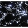 100 LED vánoční řetěz 8m s průhledným kabelem a bílým světlem Vánoční LED osvětlení