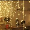 Ozdobný 188 LED řetězový závěs  bílý plast 6 m