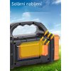 Solární a USB nabíjecí LED svítilna, baterka