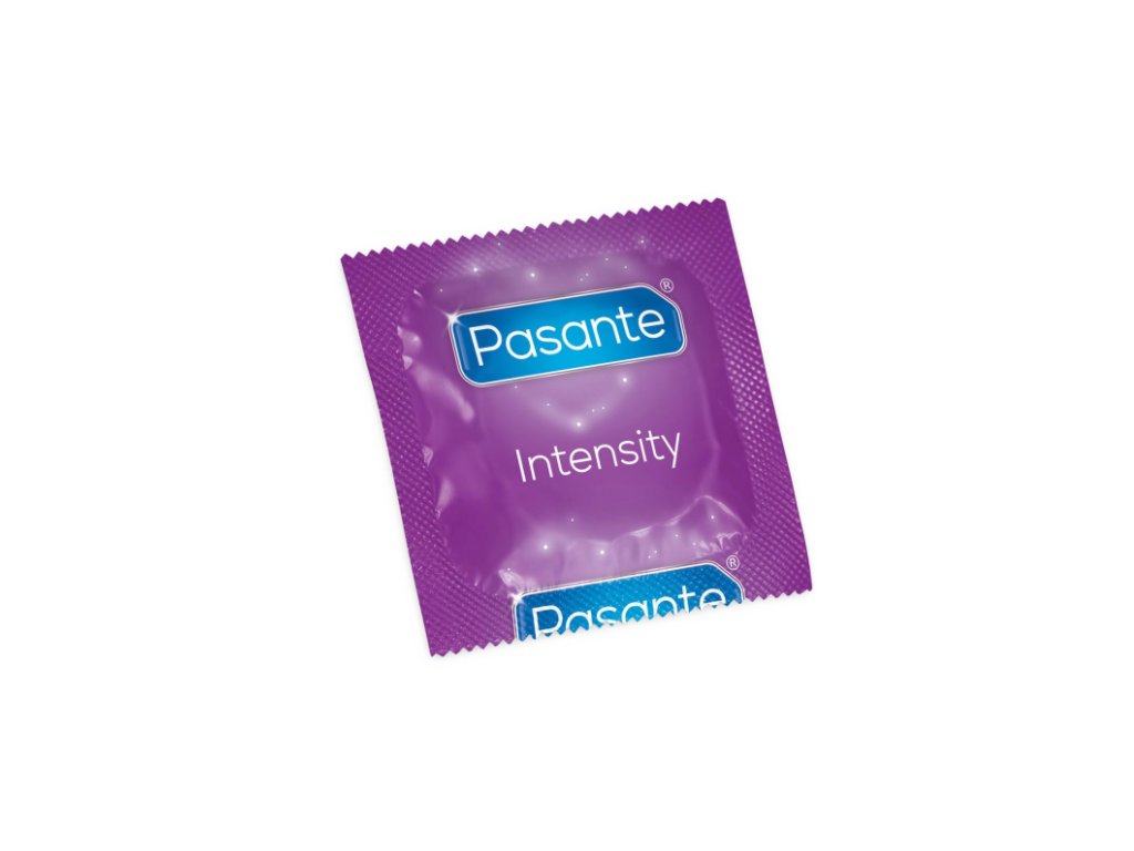 Kondom Pasante Intensity Ribs & Dots, vroubkovaný (1 ks)