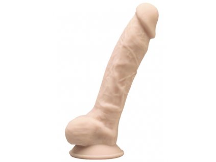 Realistické dildo z paměťového silikonu SILEXD Model 1 (17,5 cm)