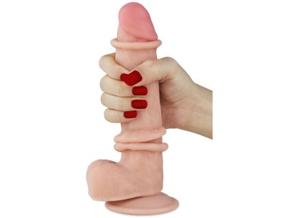 Realistické dildo s pohyblivou kůží a přísavkou Sliding Skin 8" (Lovetoy)