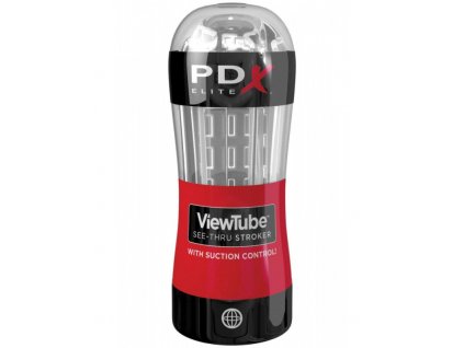 Průhledný masturbátor PDX Elite ViewTube (Pipedream)