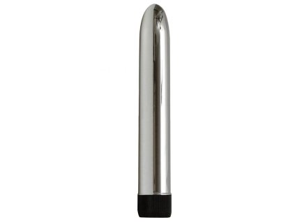Stříbrný vibrátor Slim-Line