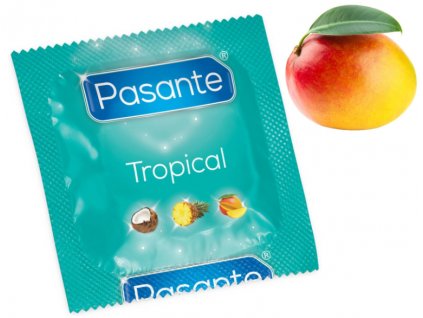 Balíček Kondomů Pasante Tropical Mango, 27+3ks zdarma