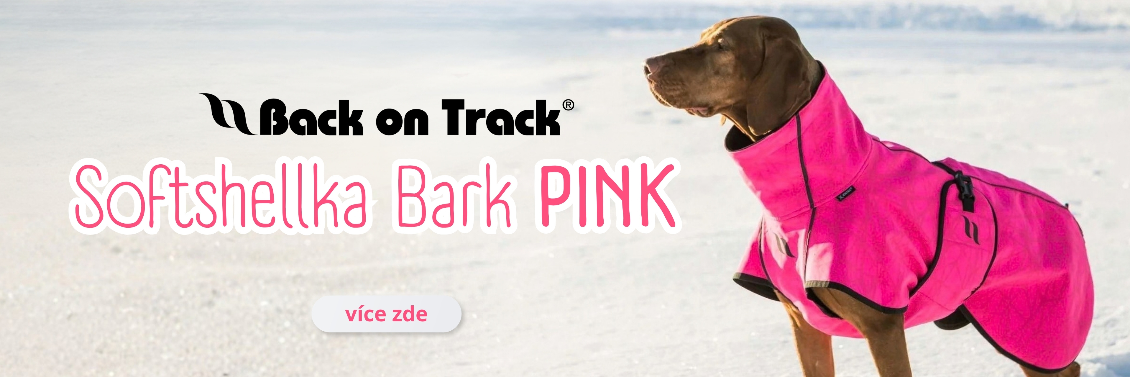 Nová barva softshellky Back on track Bark PINK