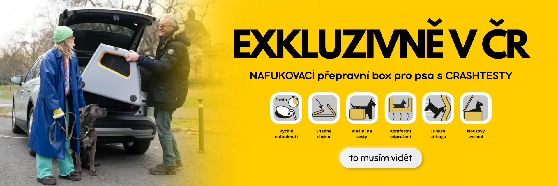 TAMI nafukvoací boxy do auta