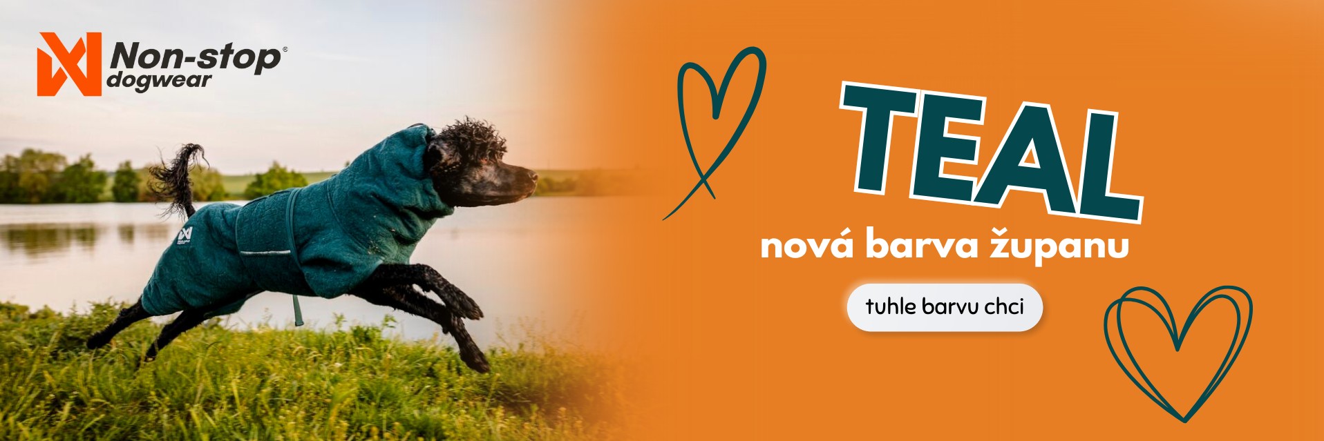 Non-stop dogwear TEAL župan