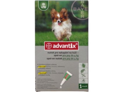 BAYER Advantix Spot on pro psy do 4kg 1x0,4ml