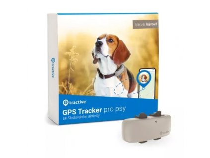 Tractive GPS DOG 4 LTE – GPS sledování polohy a aktivity pro psy; kávová