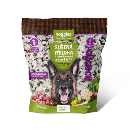 750g yoggies susena priloha k syrove potrave b a r f s ryzovymi vlockami