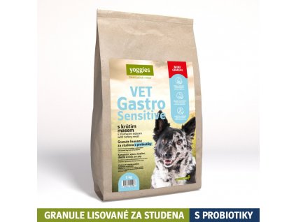 5kg yoggies vet gastro sensitive s krutim masem minigranule lisovane za studena s probiotiky