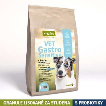 2549 5kg yoggies vet gastro sensitive s krutim masem granule lisovane za studena s probiotiky