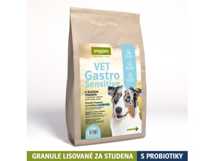 2549 5kg yoggies vet gastro sensitive s krutim masem granule lisovane za studena s probiotiky