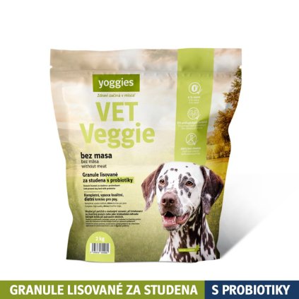 2569 2kg yoggies vet veggie bez masa granule lisovane za studena s probiotiky