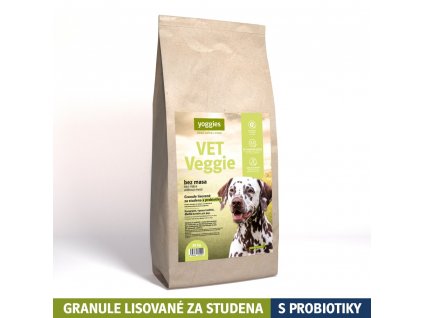 10kg yoggies vet veggie bez masa granule lisovane za studena s probiotiky