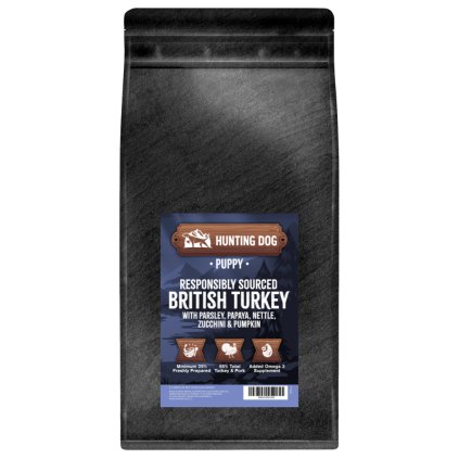 Hunting Dog Britský krocan s petrželkou pro štěňata; 2 kg