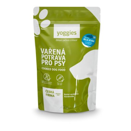 650g yoggies varena potrava pro psy vanocni bila ryba s brusinkami a hruskami