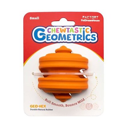 PetDreamHouse Chewtastic Geometrics Geo-Hex – oranžová