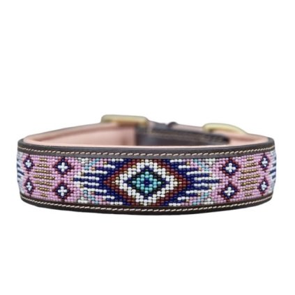 KAY-Line kožený obojek Masaj - Aztec Rose