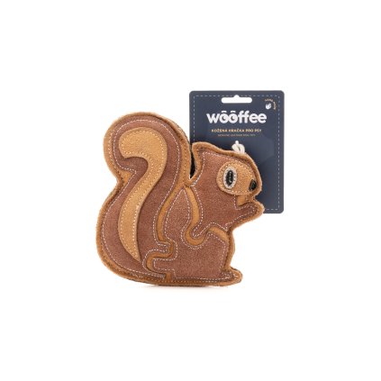 Wooffee Veverka - kožená hračka