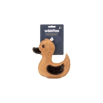 Wooffee Kachnička - kožená hračka