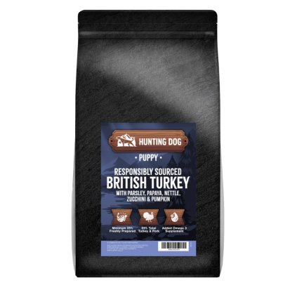 Hunting Dog Britský krocan s petrželkou pro štěňata; 6 kg