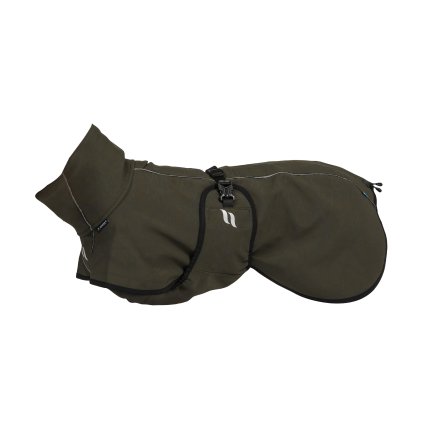 3228 BARK Softshell Dog Coat, High set tail Olive 01