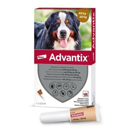 Bayer Advantix Spot on pro psy; 40 60 kilo 1x6 ml