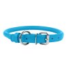 CoLLaR Soft kožený obojek kulatý modrý