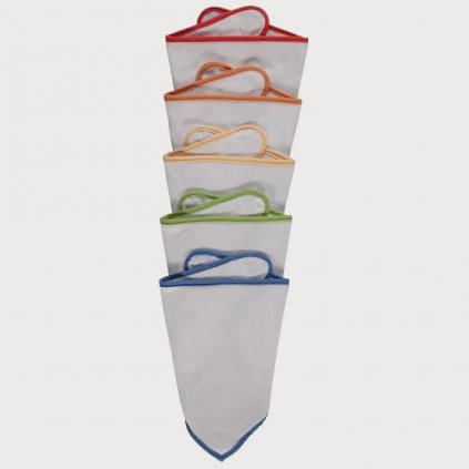 George Basic Velcro Dribble Bibs, 5 Pack