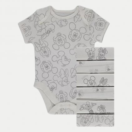George Disney Mickey Mouse Baby Bodysuits, 7 Pack