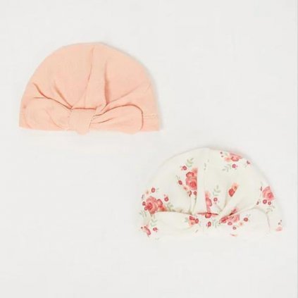 George Baby Girl Hats, 2 Pack