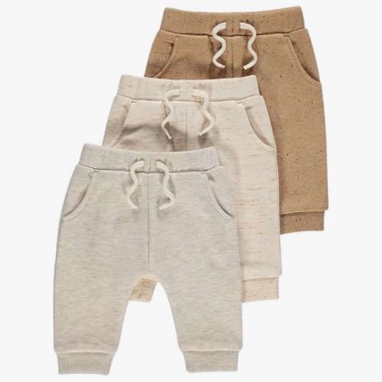 George Neutral Baby Joggers, 3 Pack