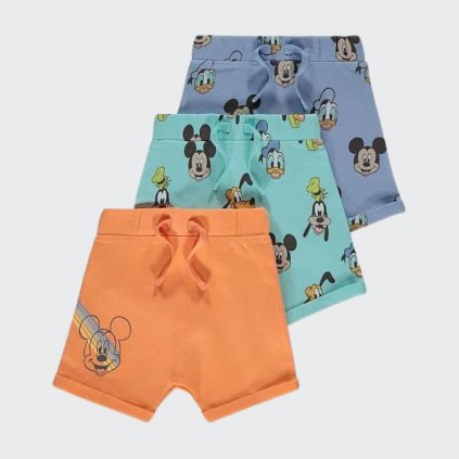 George Boys' Disney Mickey Mouse Shorts, 3 Pack