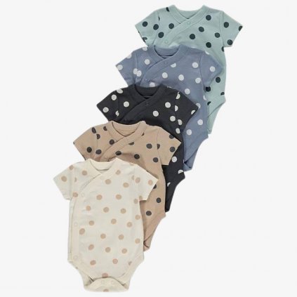 George Baby Wrap Bodysuits, 5 Pack