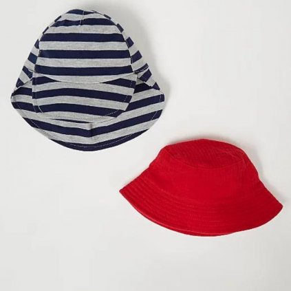 George Cotton Baby Sun Hats, 2 Pack