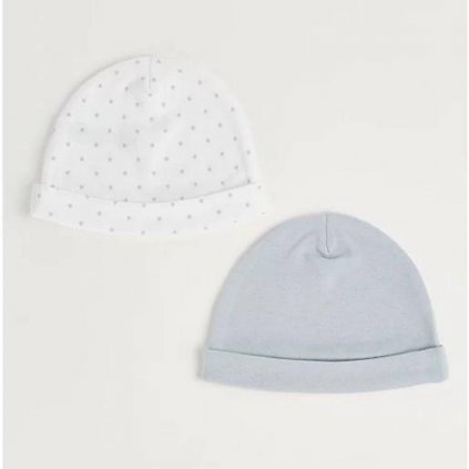 George Pure Cotton Hats, 2 Pack