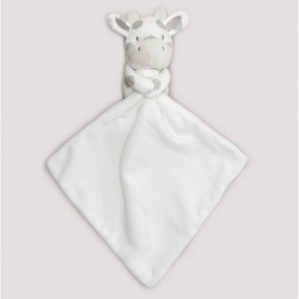 Matalan White Giraffe Baby Comforter
