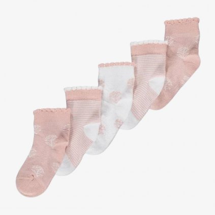 George Cotton Rich Baby Socks, 5 Pack