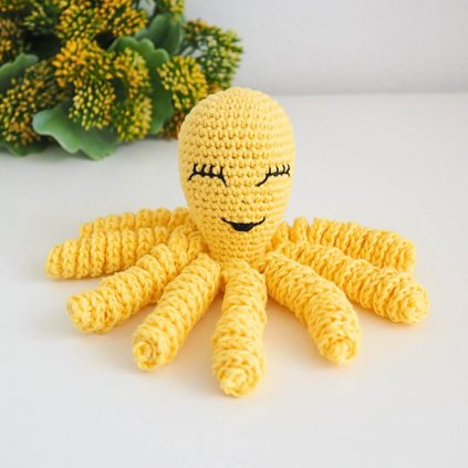 Crochet Octopus for Newborn Lemon